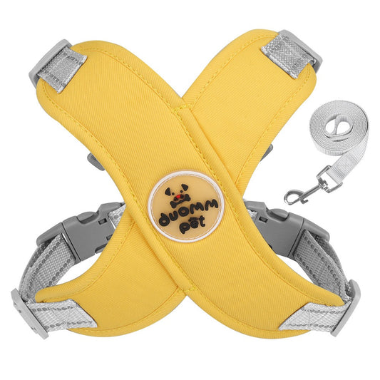 Adjustable Breathable Pet Harness & Leash Vest Reflective Strip Dog Supplies