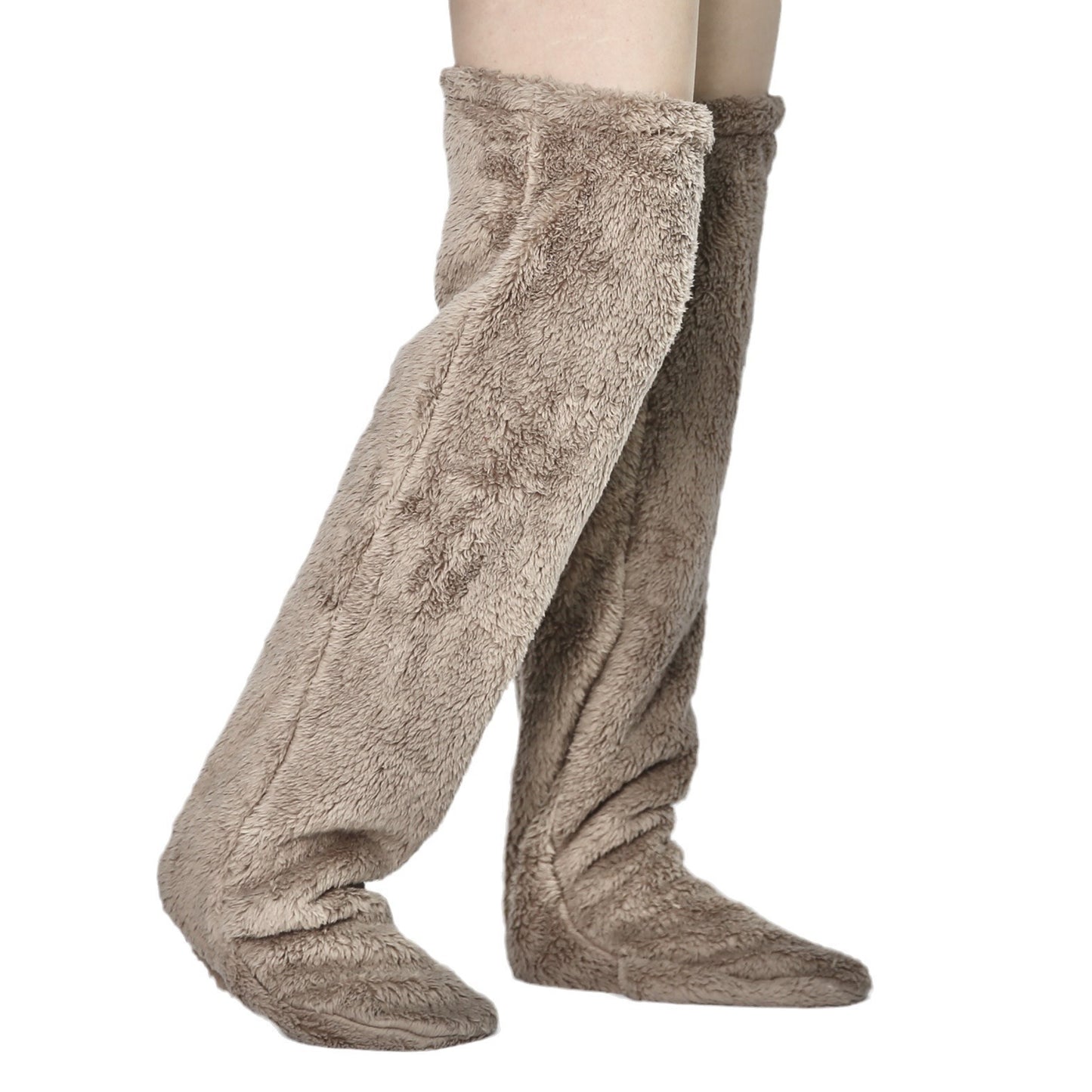 Ultra-Warm Plush Leg Warmers Long Socks Unisex Thick Thermal Knee Pads 13 Colours