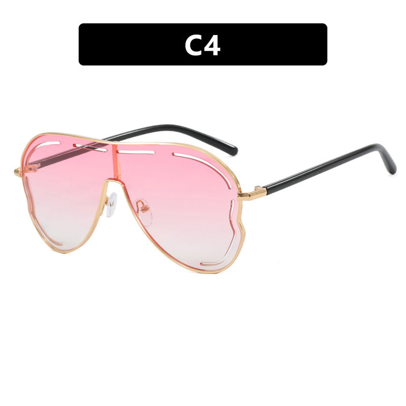 Large Frame Toad Mirror Sunglasses UV400 Protection Unisex Stylish Outdoor Wear