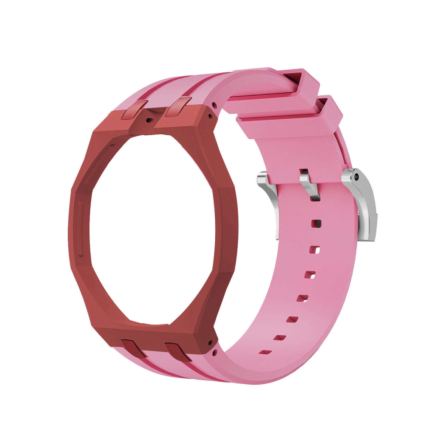 For AP x Swatch Royal Pop Watch Case Silicone Strap Adjustable Buckle Band