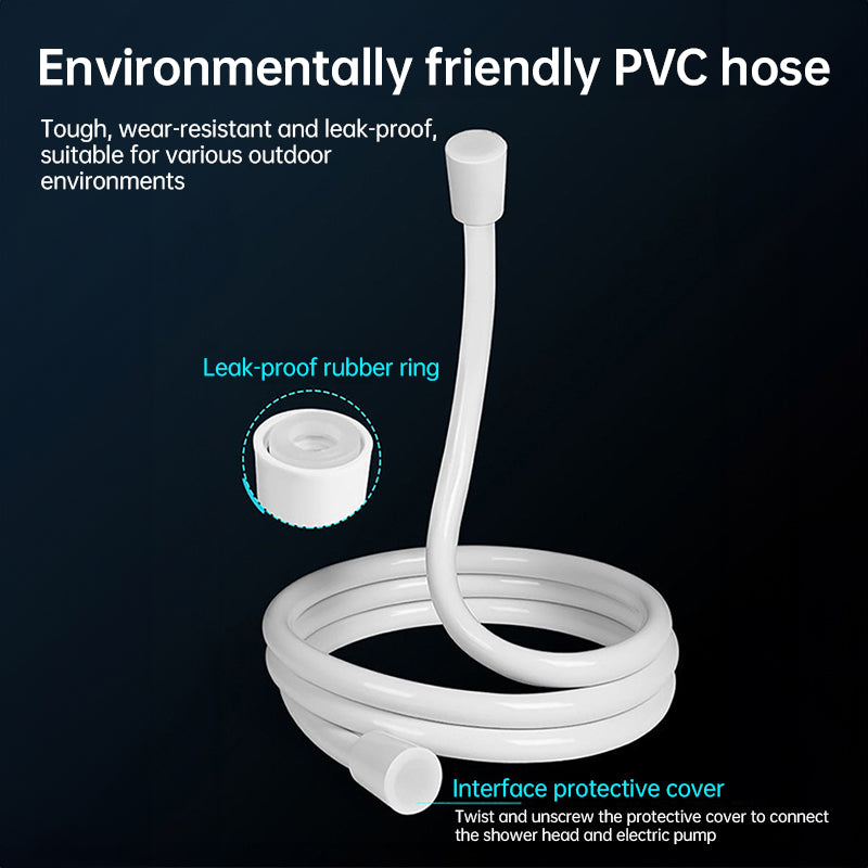 Electric Camping Shower Pump Portable Rechargeable Digital Display Waterproof