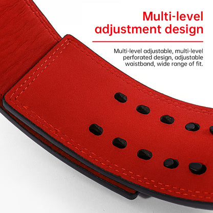 Leather Weightlifting Belt Heavy Duty Lumbar Support Gym Deadlift Squat Training