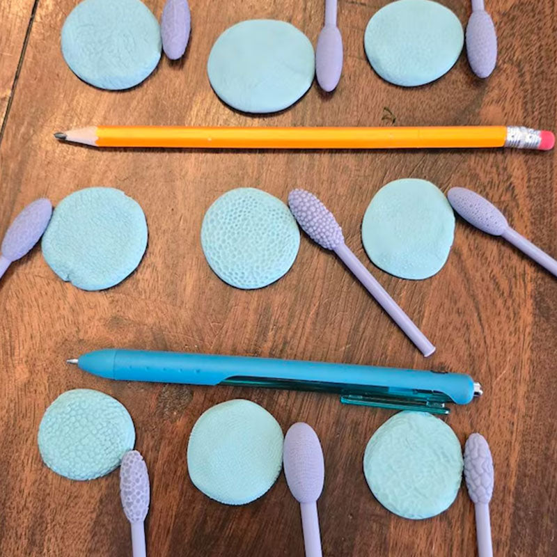 9Pcs Clay Texture Tools Sculpting Set Pattern Rollers for Polymer Modelling Crafts