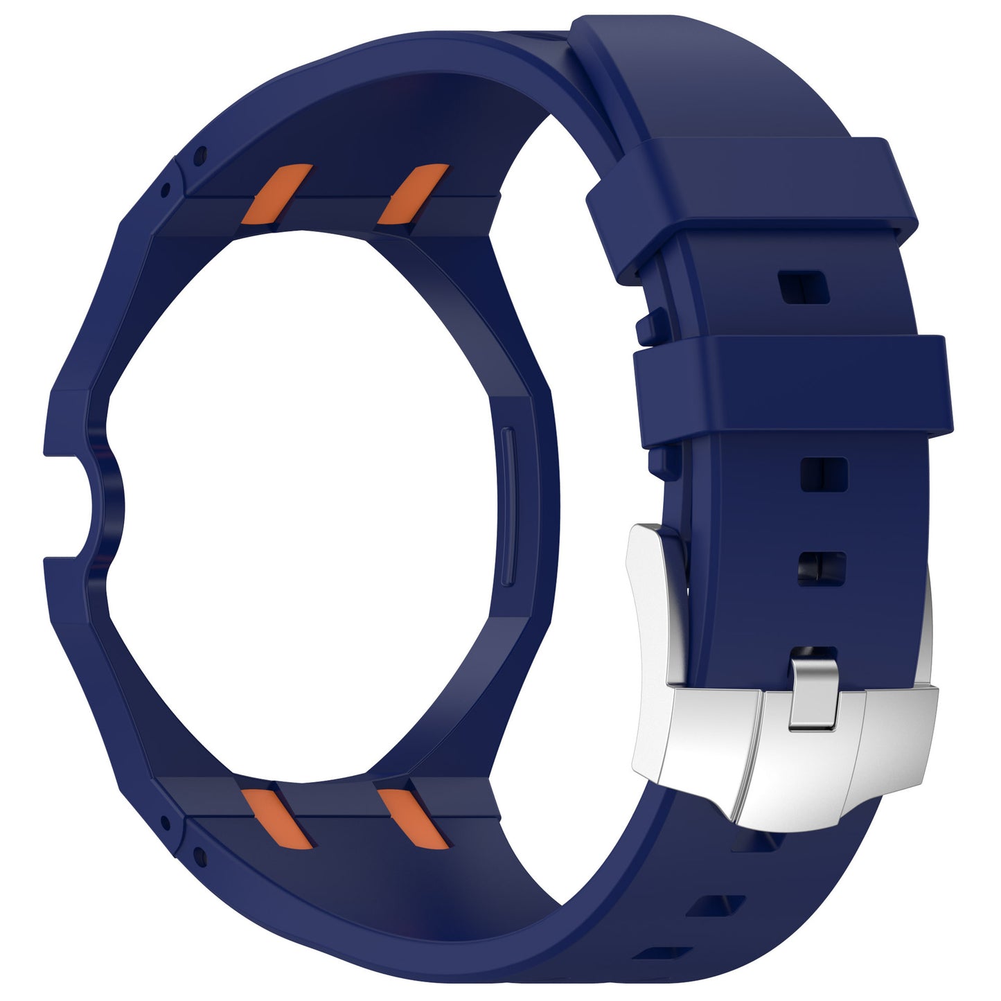 Fits AP X Swatch Royal Pop 20mm Silicone Strap Pin Buckle Octagonal Multi Holes