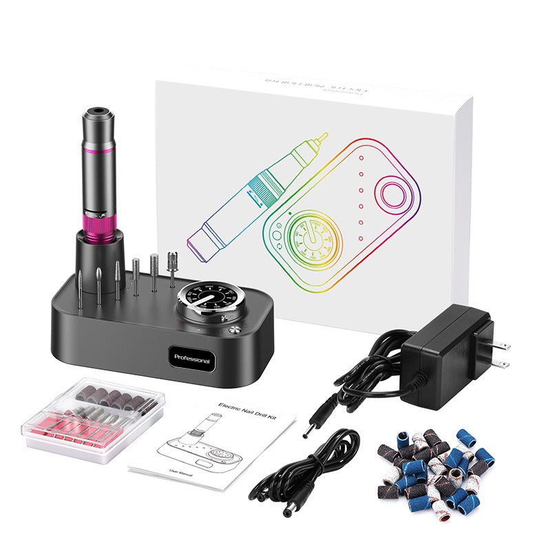 35k RPM Professional Nail Drill Table Polisher Gel Polishing Machine Salon Grade