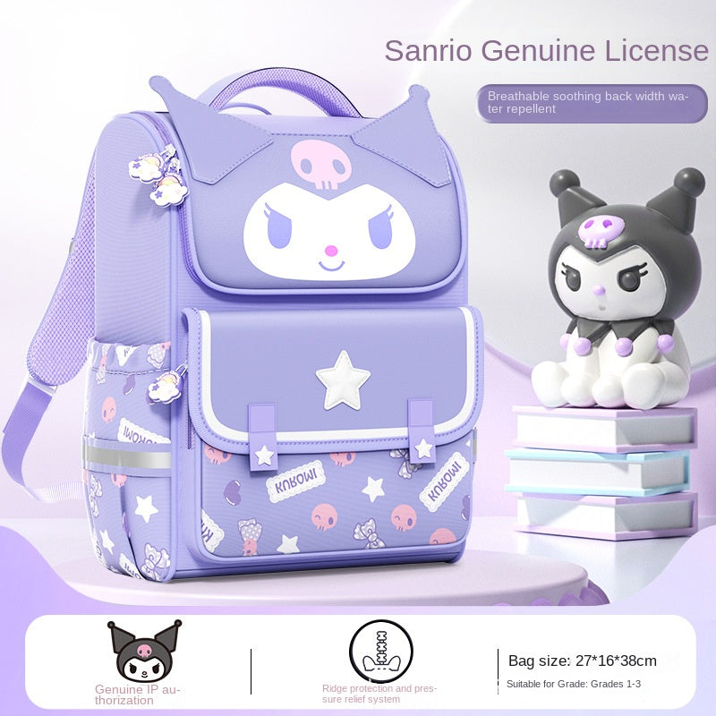 Girls School Backpack Lightweight Ergonomic Spine Support Cartoon Character Ages 6-12