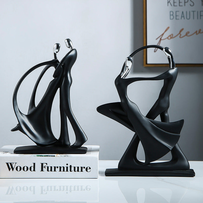 Scandinavian Abstract Resin Decorative Piece Minimalist Home Decor Sculpture