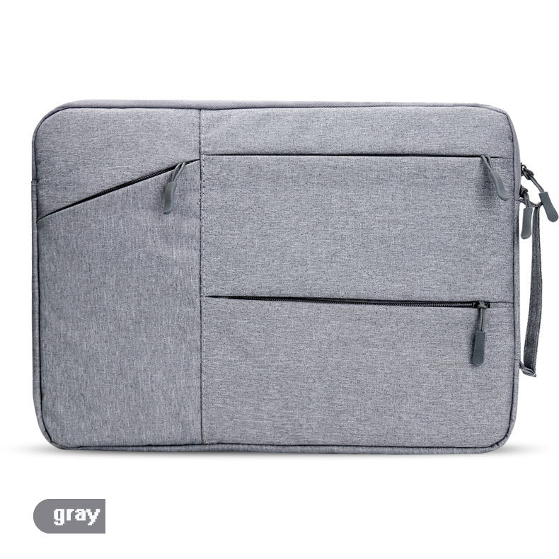 Laptop Bag 15.6 Inches Rectangular Oxford Cloth Dual Zip Three External Pockets