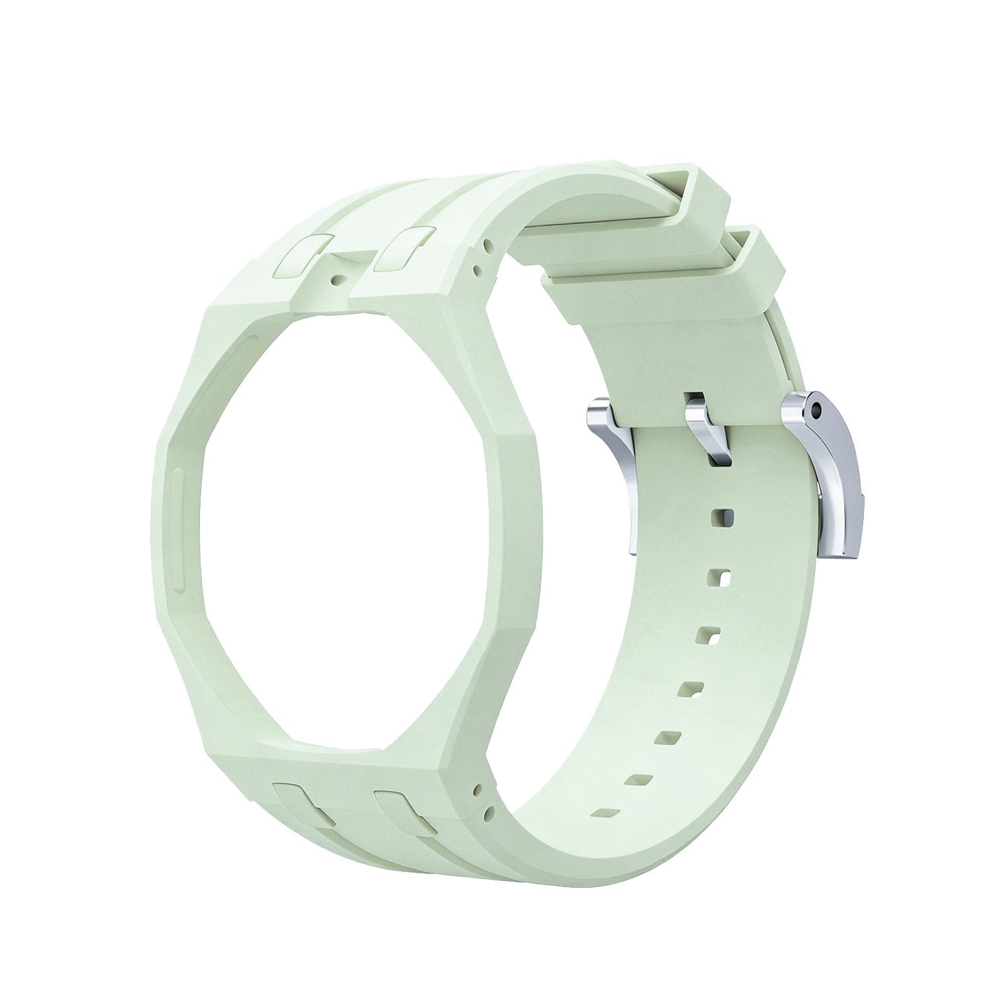 For AP x Swatch Royal Pop Watch Case Silicone Strap Adjustable Buckle Band