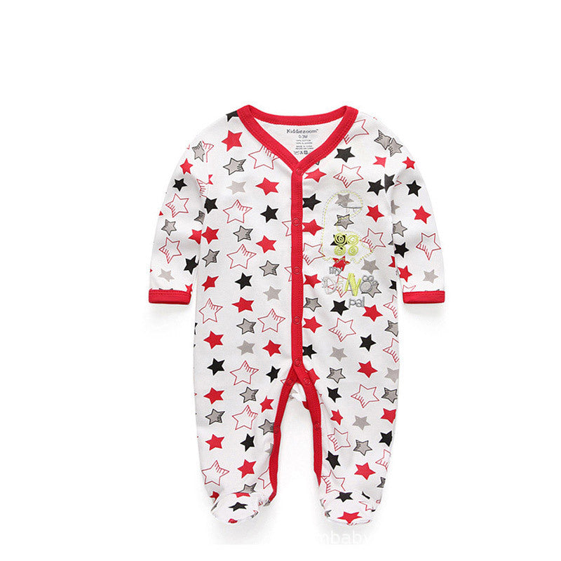 Newborn 100% Cotton Baby Jumpsuit | Neutral Infant Sleepwear | Ages 0-12 Months
