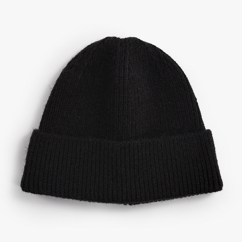 Men's Winter Wool Blend Knitted Beanie Thermal Warm Windproof Head Accessory