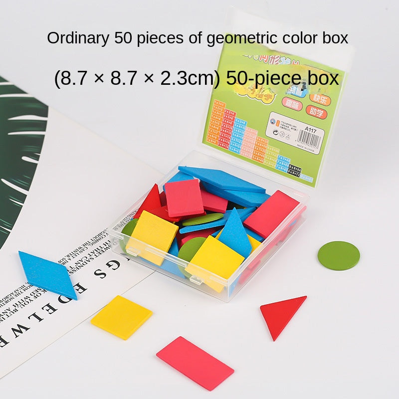 Geometry Maths Educational Tools Set Instructional Kit 50 Piece Learning Aids