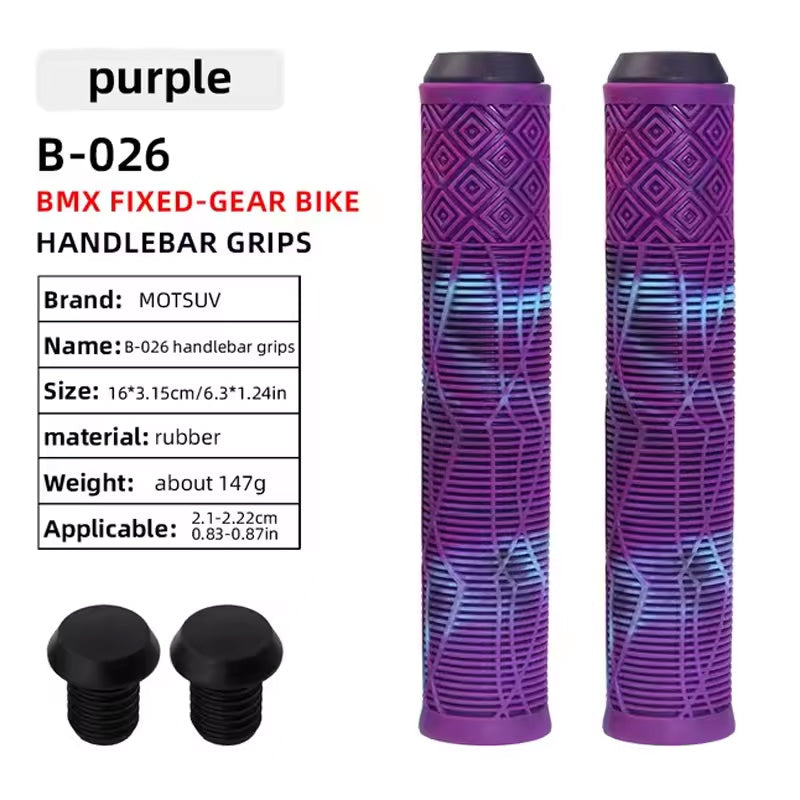 MTB Scooter Bike Handlebar Grips Shock Absorbent Anti-Slip 165mm Universal Fit