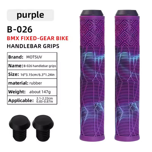 MTB Scooter Bike Handlebar Grips Shock Absorbent Anti-Slip 165mm Universal Fit