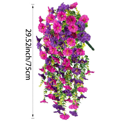 Faux Trumpet Vine Hanging Flower Garland 75cm Artificial Plant Display Decor