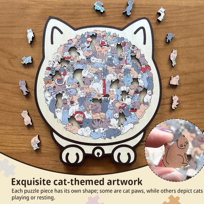 Morandi Cat 135 Piece Puzzle Brain Training Family Interaction Game Gift