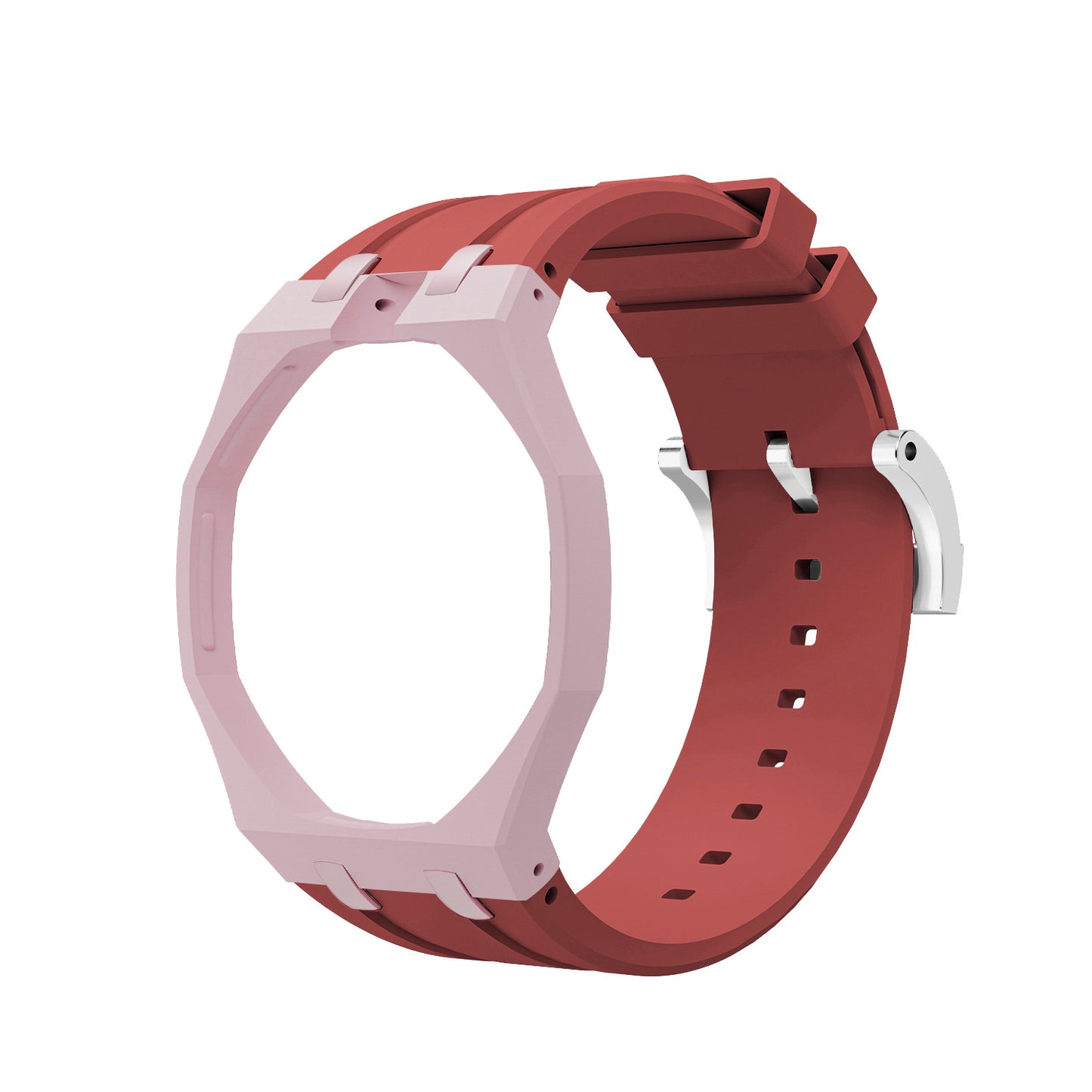 For AP x Swatch Royal Pop Watch Case Silicone Strap Adjustable Buckle Band