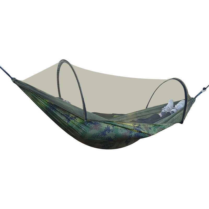 Outdoor Camping Hammock Lightweight Quick Setup Integrated Mosquito Net Durable