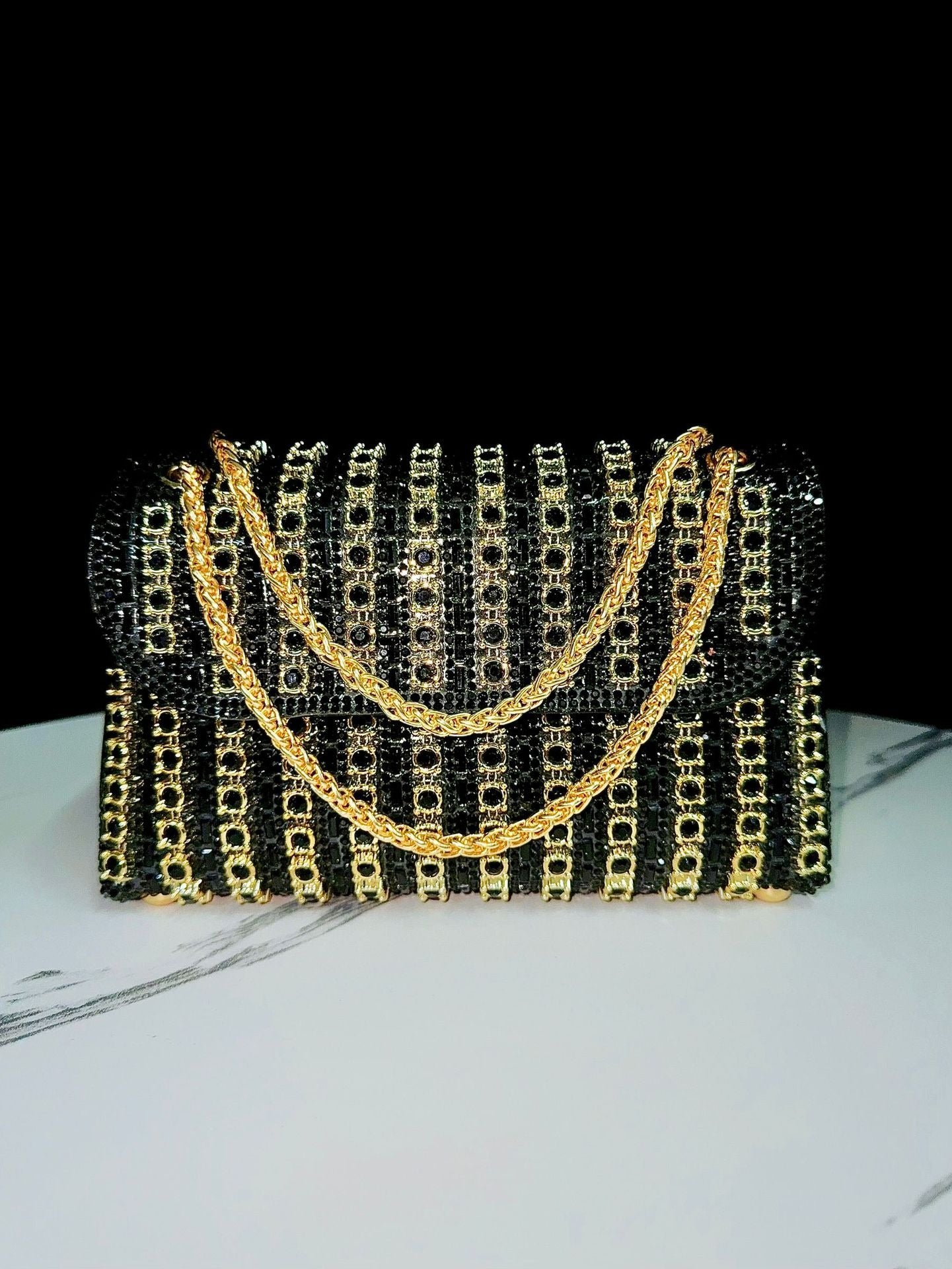 Elegant Women's Rhinestone Handbag Clutch Crossbody Bag Banquets Parties