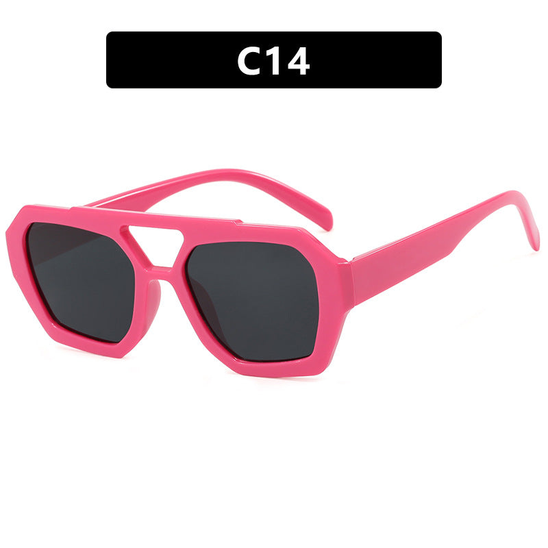 Women's Double Beam Women Sunglasses Fashion Eyewear UV Protection Stylish