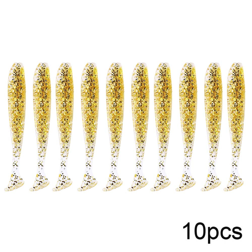 Eco-Friendly Silicone Sea Fishing Lures 7cm 2g Long-Distance Casting Set of 10