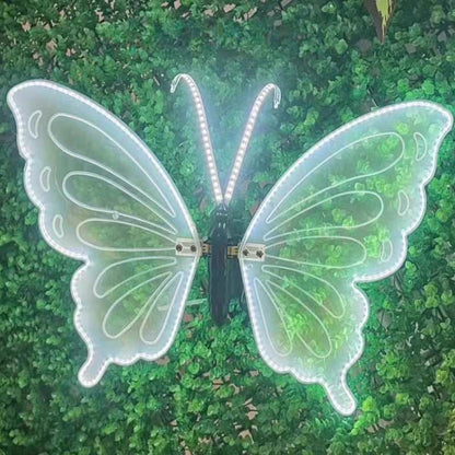 LED Butterfly Lights USB Rechargeable Dynamic Wing Motion Garden Outdoor Decor