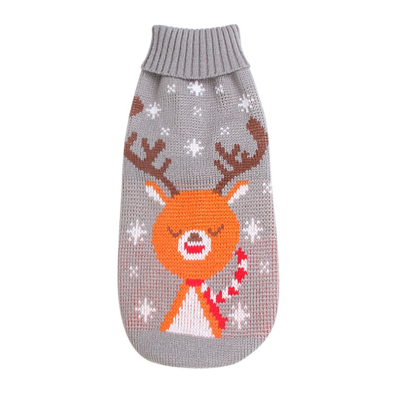 Christmas Dog Sweater Knitted Pet Jumper Warm Winter Clothes XS-2XL Dogs