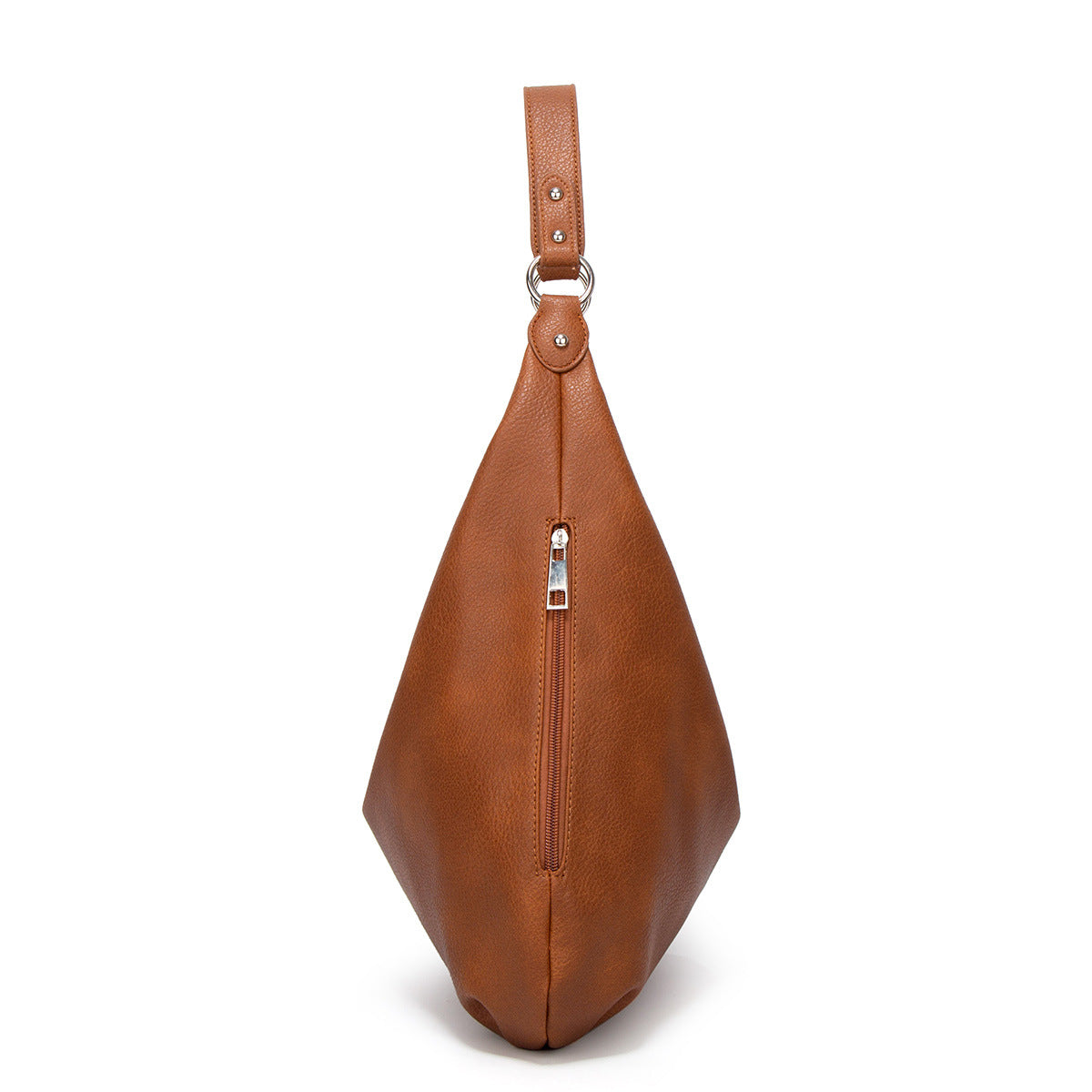 Large Women’s Shoulder Bag Zip Retro Leather Casual Daily Use Tote Bags