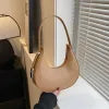 Women's Small Clutch Shoulder Handbags Crescent Half Moon Faux Leather