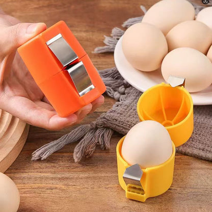 Egg Shell Opener Speedy Beater Round Metal Kitchen Accessory Efficient Essential