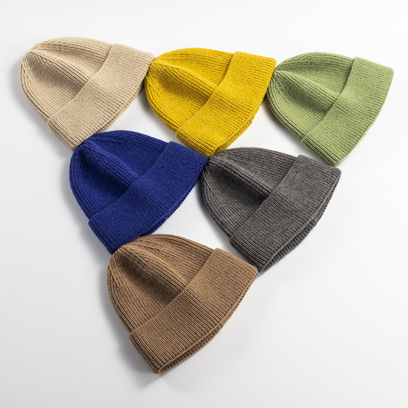 Men's Winter Wool Blend Knitted Beanie Thermal Warm Windproof Head Accessory