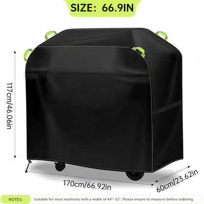 Waterproof BBQ Grill Cover with UV Protection, Drawstring, Reflective Handles