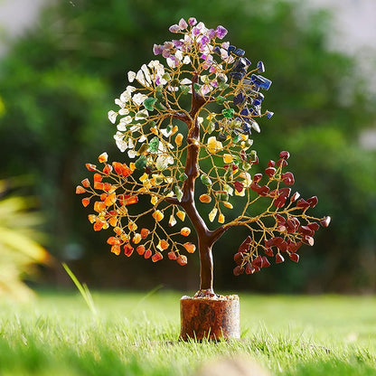 Crystal Tree Fortune Home Gemstone Desktop Stone Decorations Decor