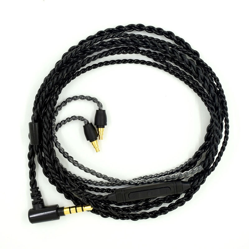 Replacement Silver Plated Audio Cable for Sennheiser IE40 PRO Headphones Mic