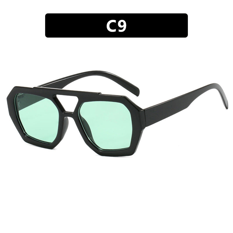 Women's Double Beam Women Sunglasses Fashion Eyewear UV Protection Stylish