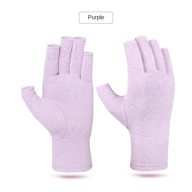 Half Finger Compression Gloves Postoperative Joint Rehabilitation Breathable