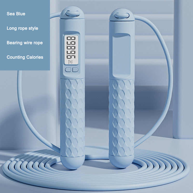 Digital Exercise Skipping Rope Calorie Counter Speed Control Workout Accessory