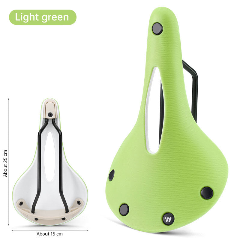 Vintage Bicycle Saddle Anti-slip, Lightweight, Hollow Design for Optimal Comfort