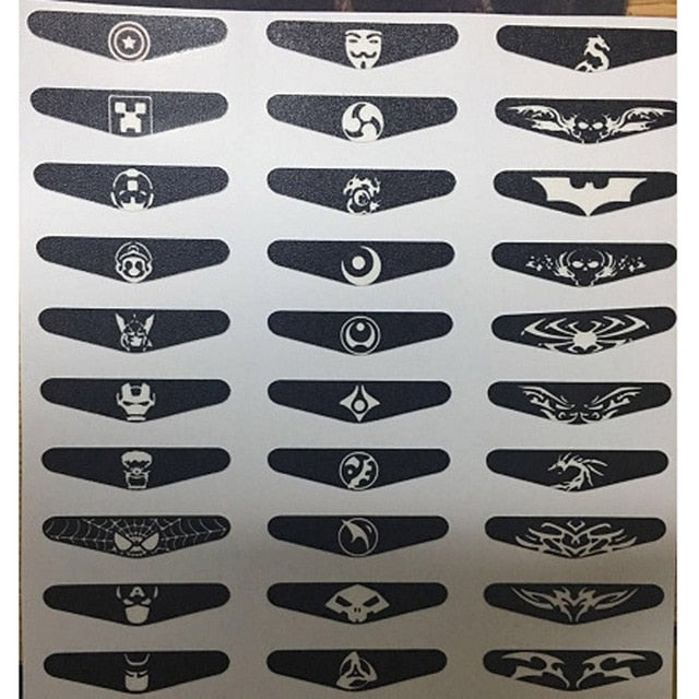 30PCS LED Light Bar Cover Stickers for PS4 Controller Vinyl Decal Skins Set
