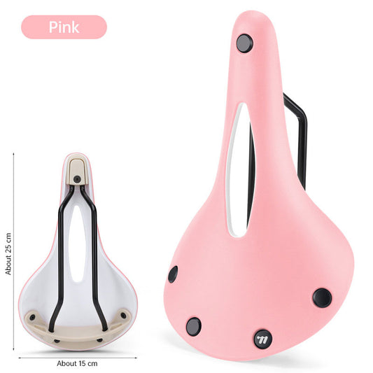 Vintage Bicycle Saddle Anti-slip, Lightweight, Hollow Design for Optimal Comfort