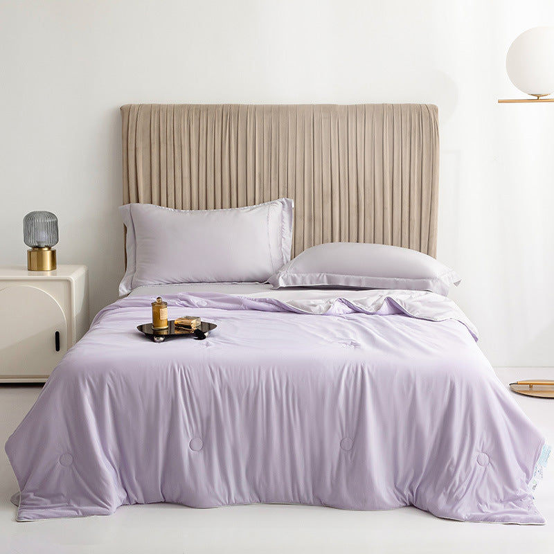 Lightweight Cool Silk Summer Cooling Blanket Breathable Soft Quilt 2 Sizes