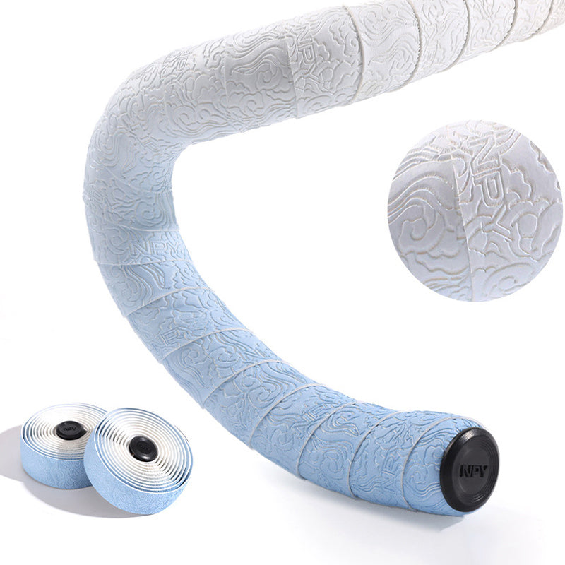 Gradient Double-Pinyin Road Bike Handlebar Tape for Shock Absorption, Breathable