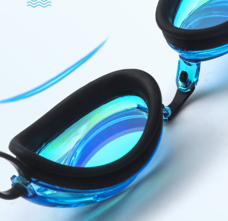 Adult Racing Swim Goggles High-Definition UV Protection Anti-Fog Adjustable Fit