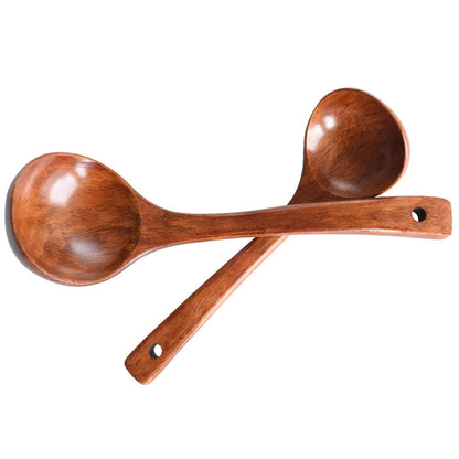 Wooden Kitchen Spoons Round Bowls Smooth Finish Home Utensils Tableware Wood