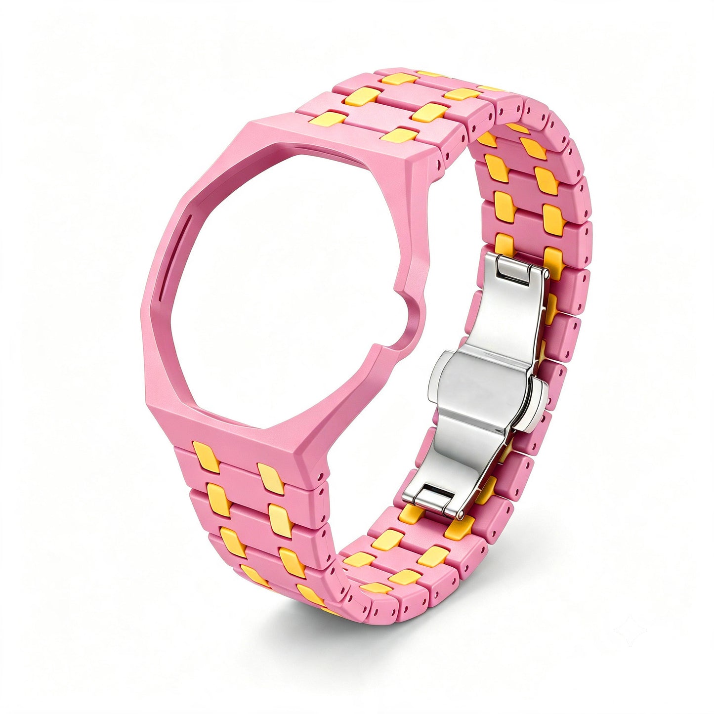 Fits AP x Swatch Royal Pop Watch Case Strap Band Mod Kit Octagonal Strip
