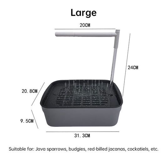 Automatic USB Electric Bird Bath Circulating Water Shower for Parrot Hygiene