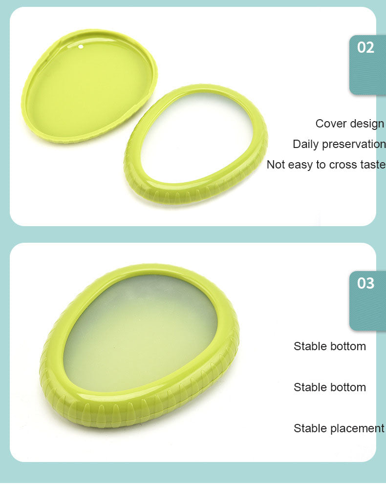 Avocado Fruit Preservation Box Sealed Silicone Film Lid Mini Fridge Storage