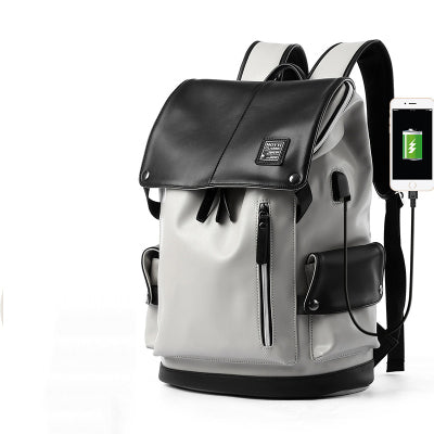 Men's Waterproof Laptop Bag Medium Capacity Shoulder Strap Secure Zip Closure