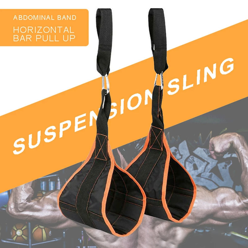 Abdominal Muscle Trainer Support Belts Dual Nylon Home Gym Exercise Accessories
