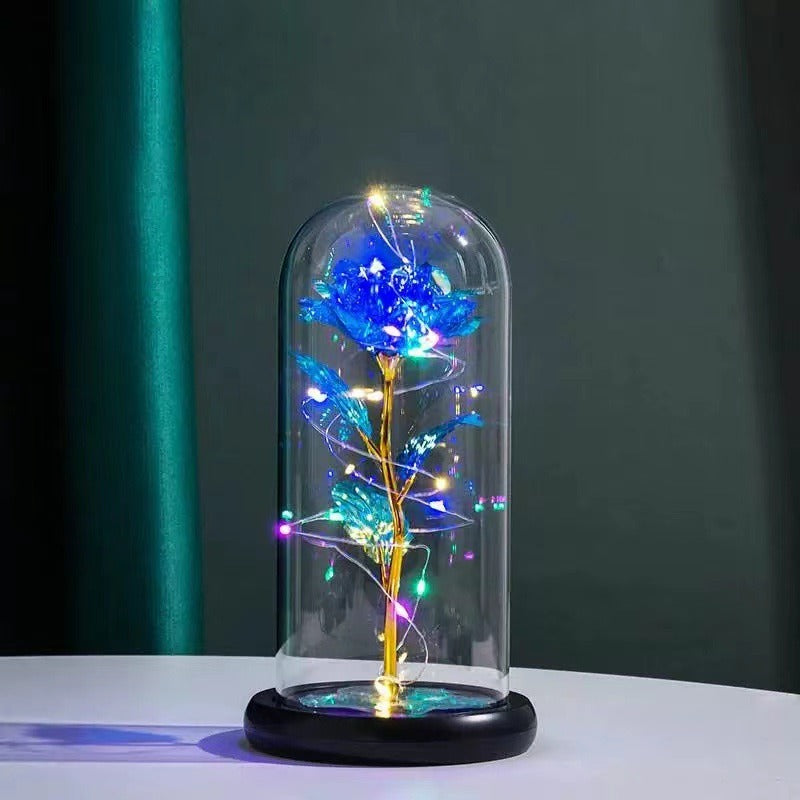 Eternal Rose Glass Lampshade Romantic Bedroom Decorative Lighting Enhancement